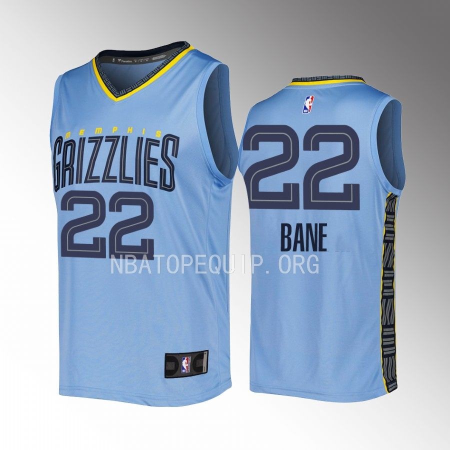 Memphis Grizzlies #22 Desmond Bane Statement Edition Jersey 2022-23 Fast Break Blue