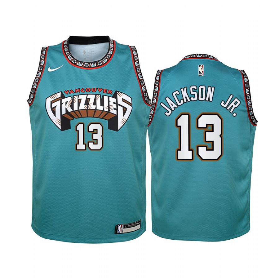 Memphis Grizzlies Jaren Jackson Jr. 2019-20 youth Hardwood Classics Teal Jersey