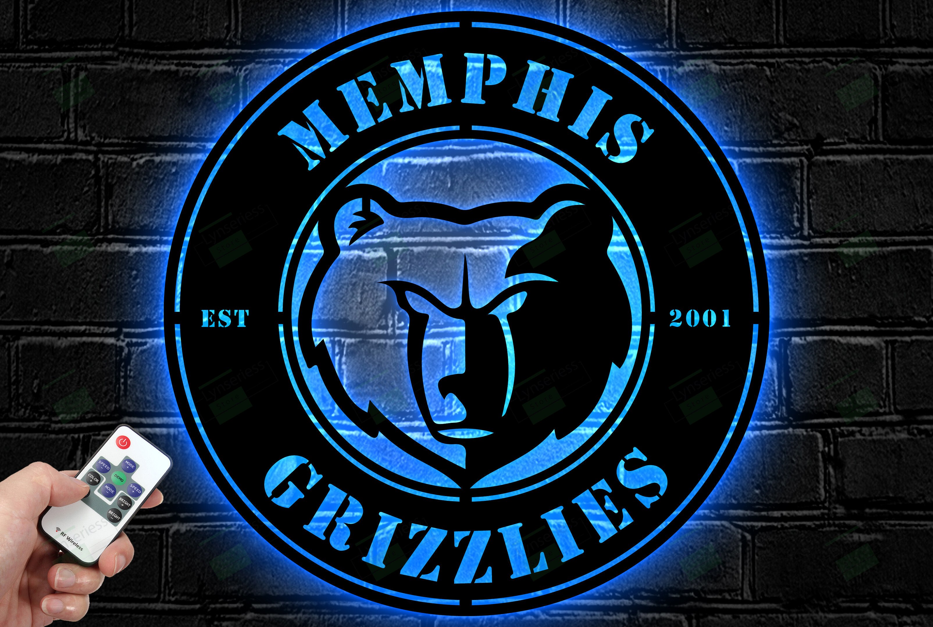 Memphis Grizzlies Metal Sign – Led Light Sign NBA