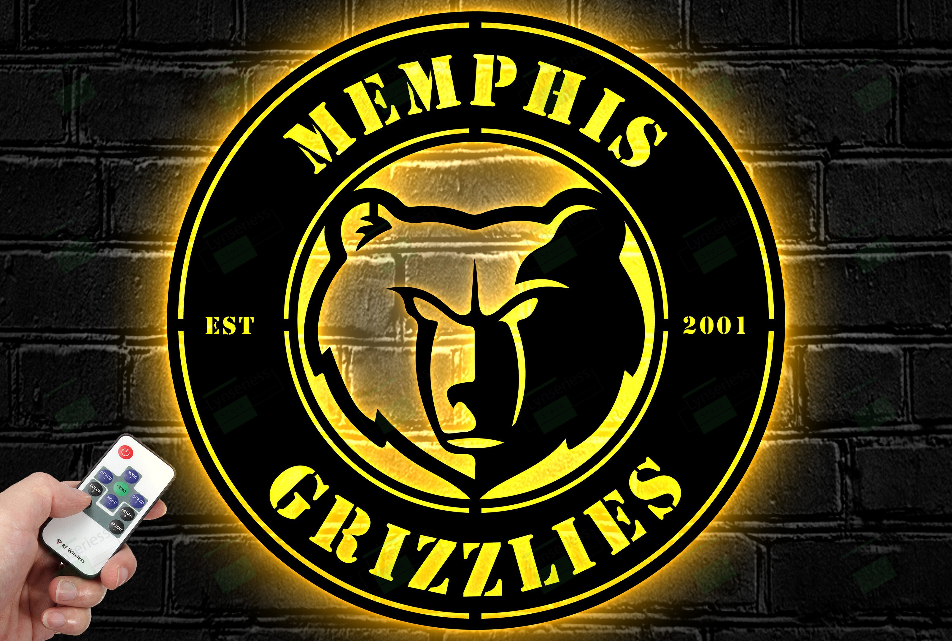 Memphis Grizzlies Metal Sign – Led Light Sign NBA