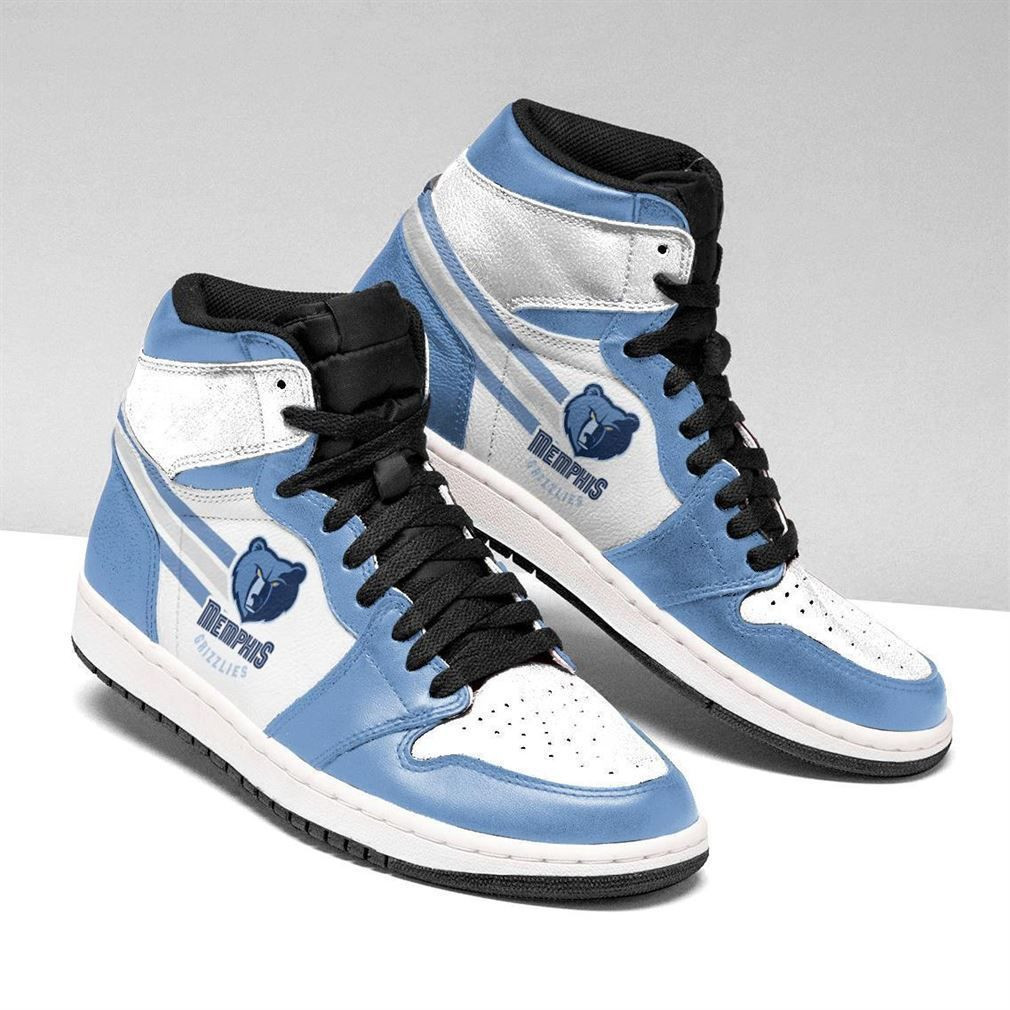 Memphis Grizzlies NBA Fashion Sneakers Basketball Shoes Leather High Top Air Jordan Sneaker, Air Jordan Hightop
