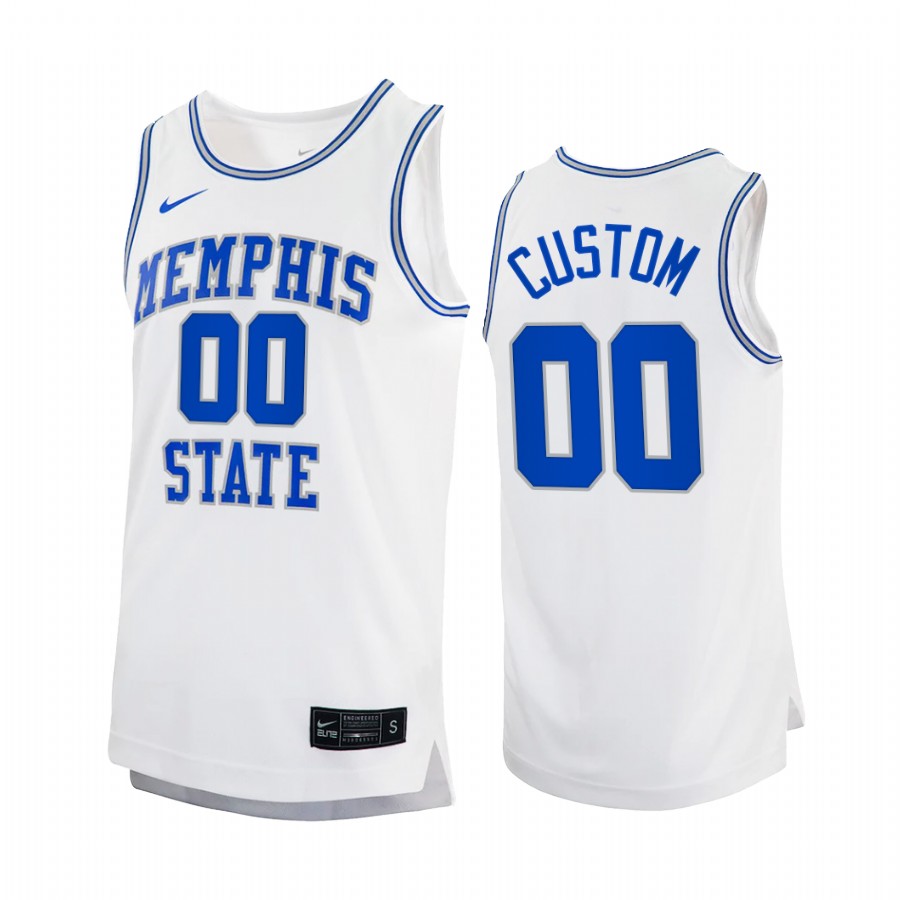 Memphis Tigers Custom Jersey 2022 Retro White College Uniform