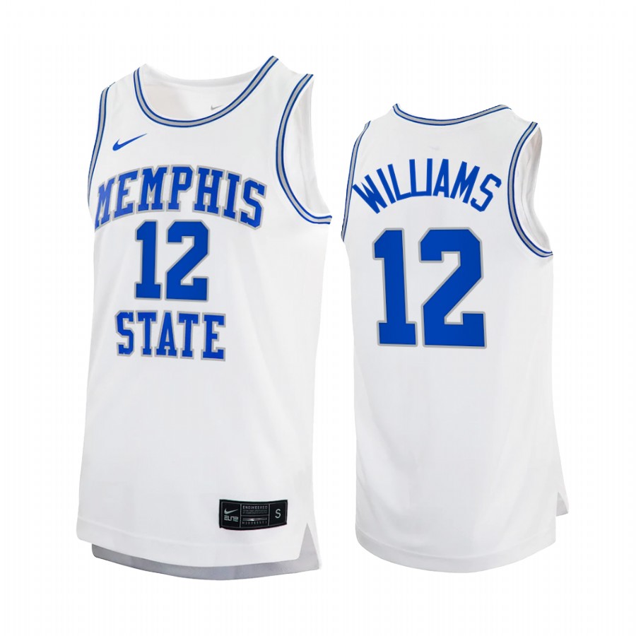 Memphis Tigers DeAndre Williams Jersey 2022 Retro White College Uniform