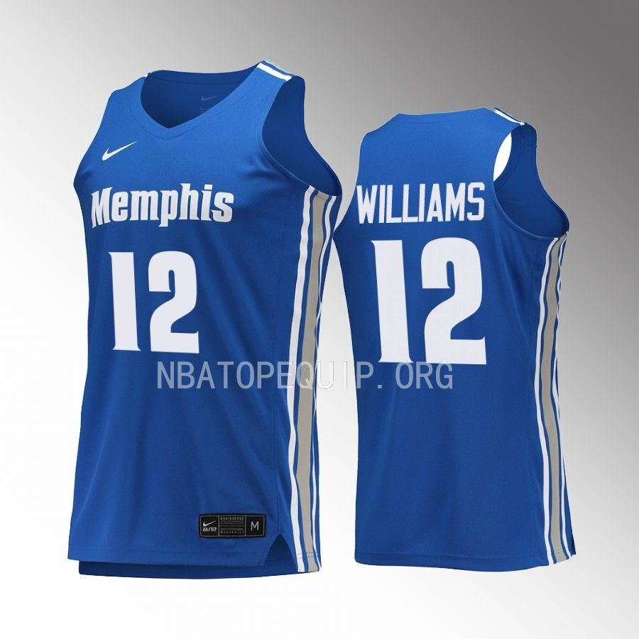 Memphis Tigers DeAndre Williams Jersey College Royal Uniform