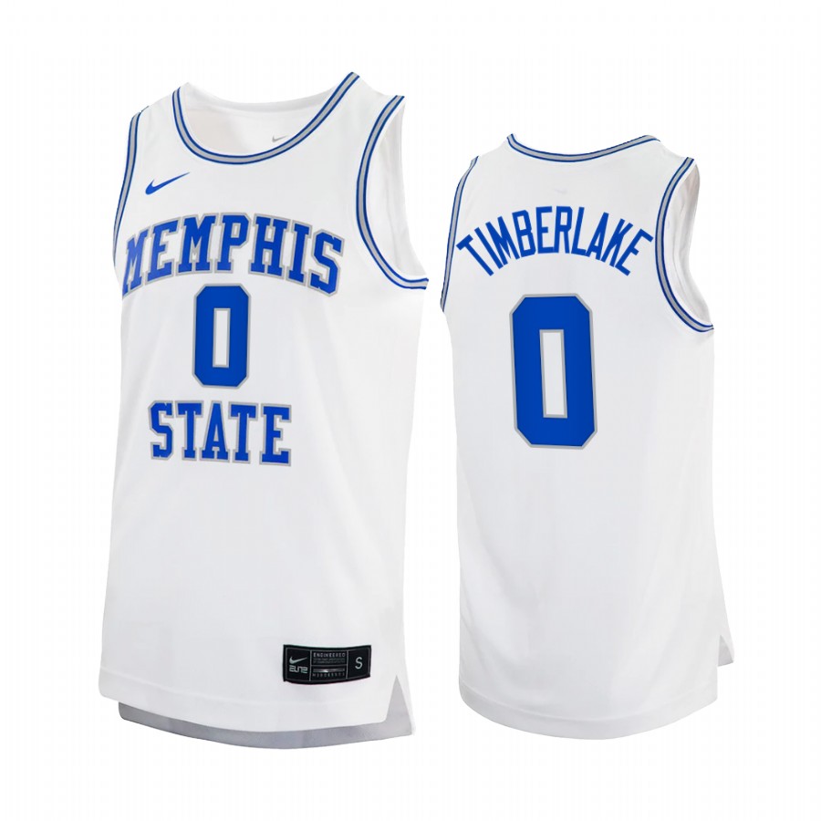 Memphis Tigers Earl Timberlake Jersey 2022 Retro White College Uniform