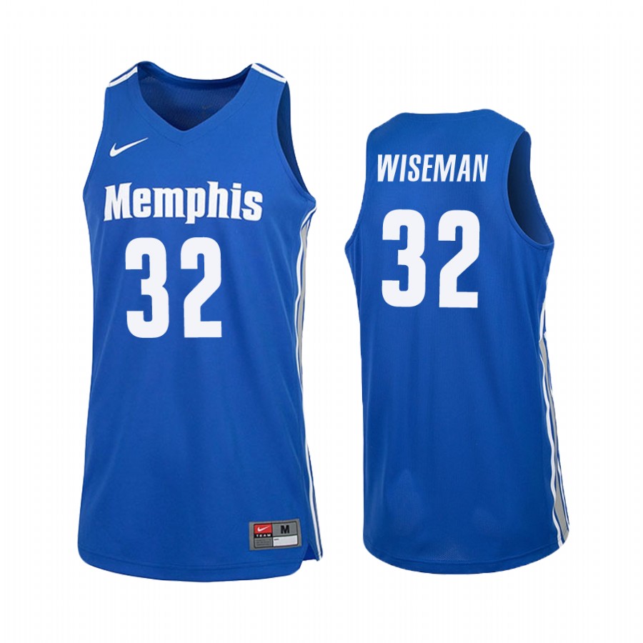 Memphis Tigers James Wiseman Royal College Jersey