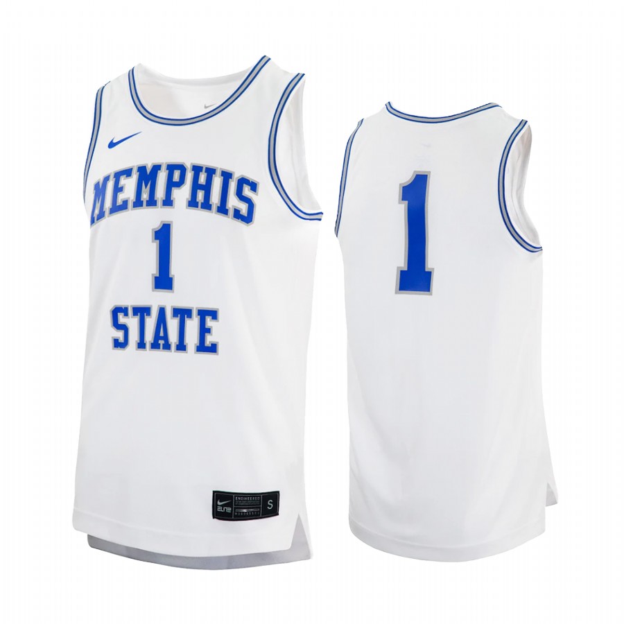 Memphis Tigers Jersey Retro White College Uniform