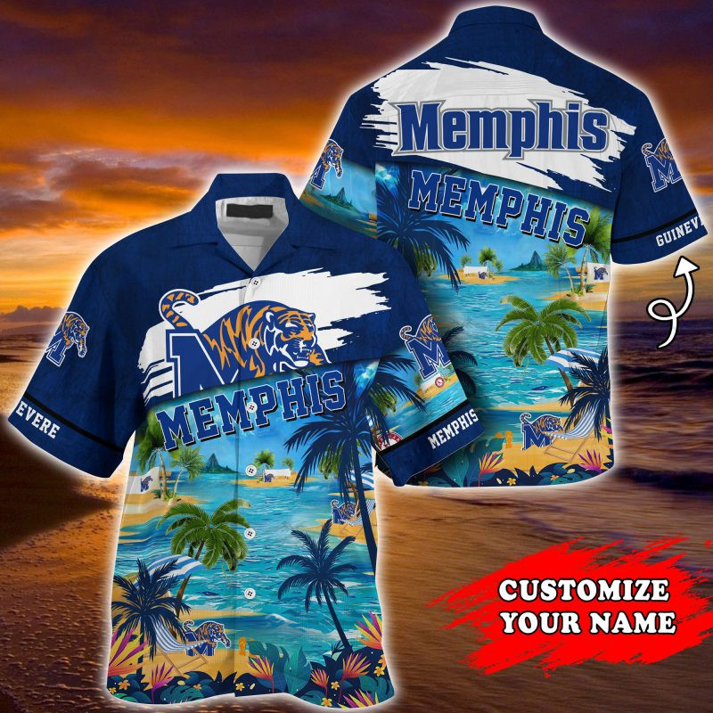 Memphis Tigers NCAA Customized Summer Hawaiian Shirt