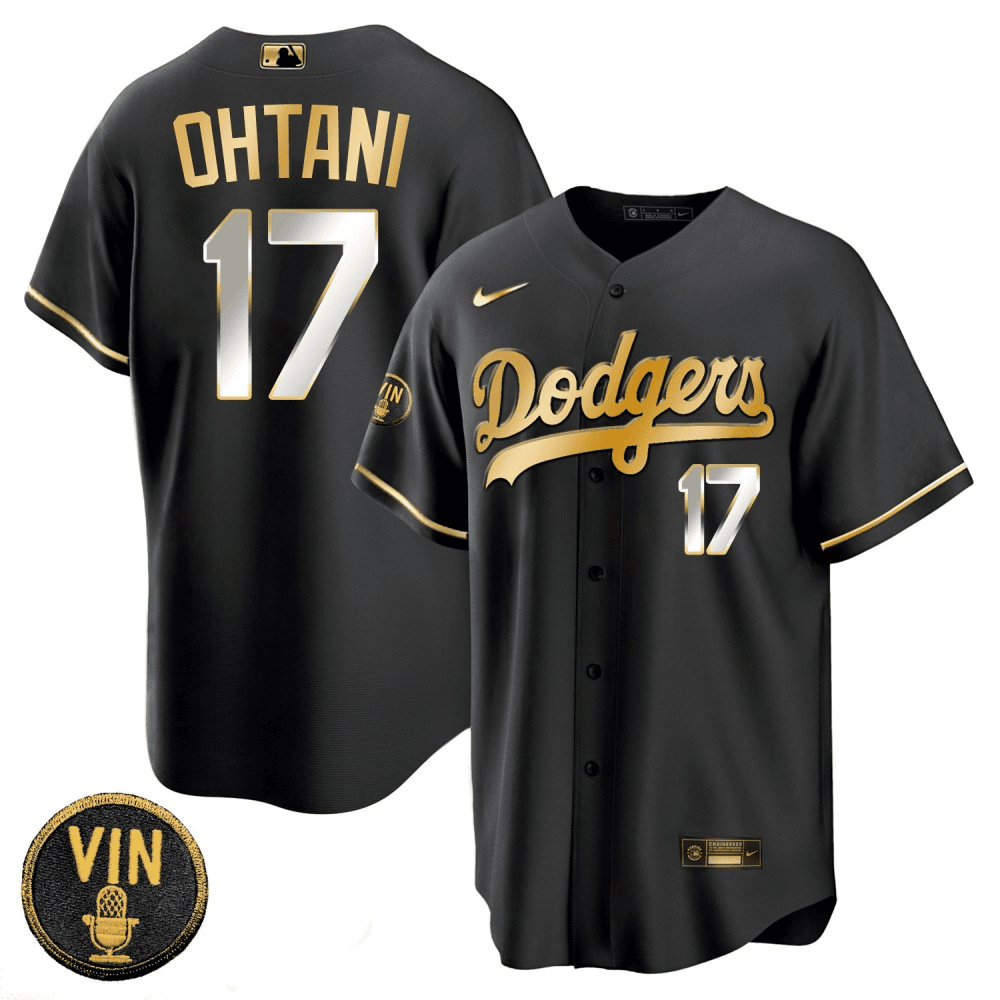Mens Shohei Ohtani Los Angeles Dodgers Black Limited Vin Scully Patch Cool Base Black Limited  Jersey - All Stitched