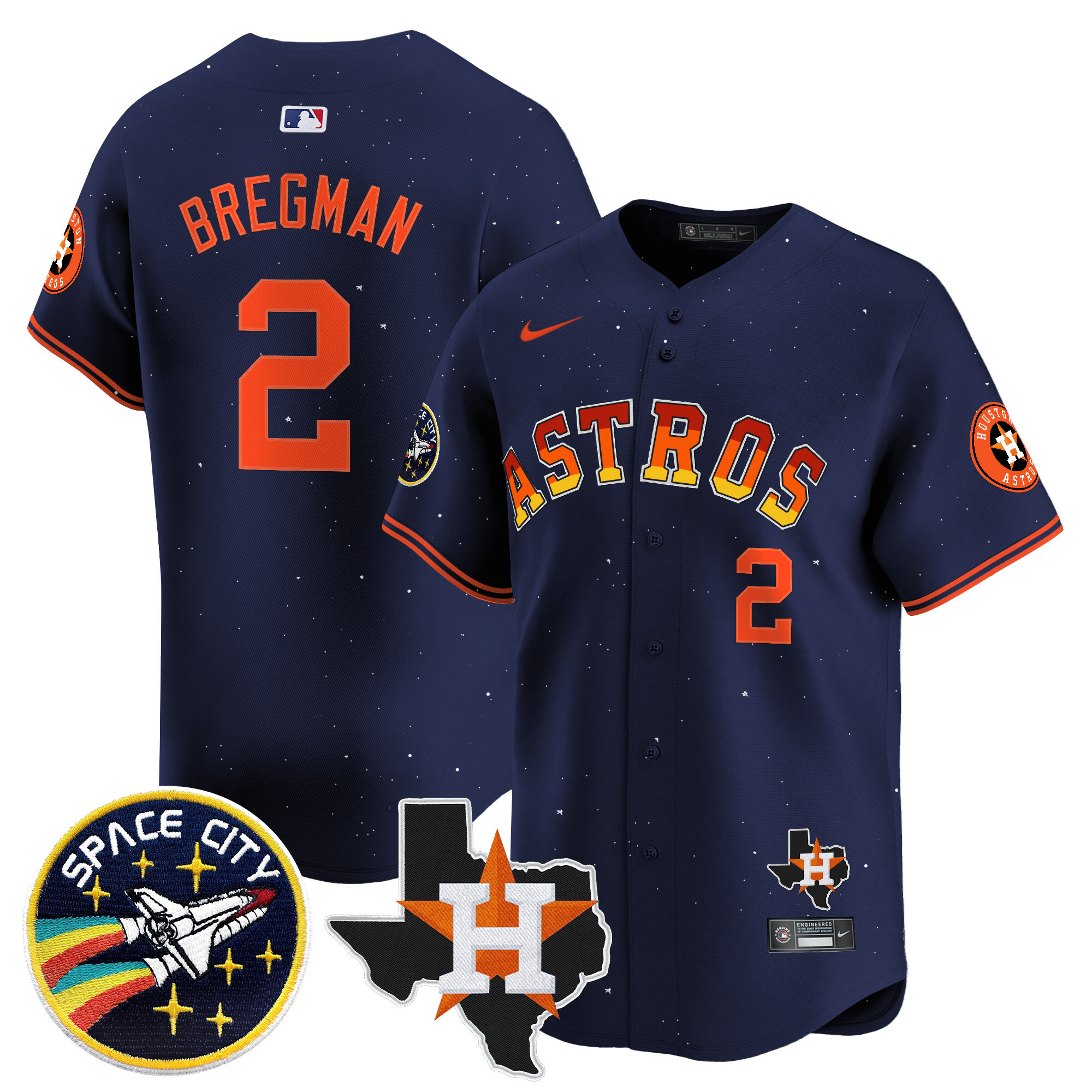 Men Alex Bregman Houston Astros 2024 ìRainbow Gutsî Vapor Premier Limited Jersey - All Stitched