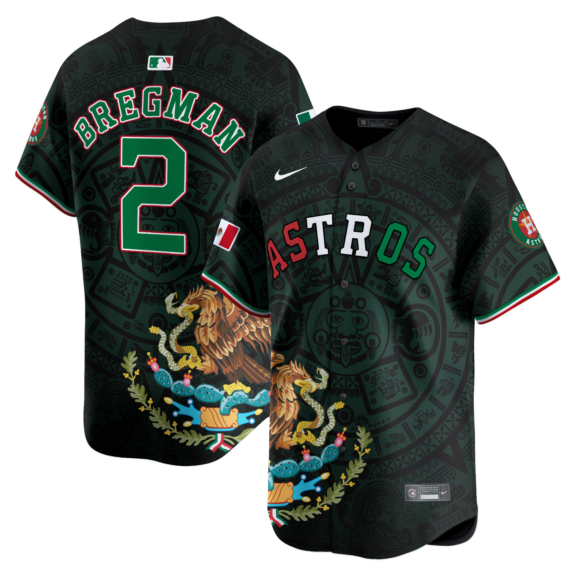 Men Alex Bregman Houston Astros Cactus Mexico Vapor Premier Limited Jersey - Printed