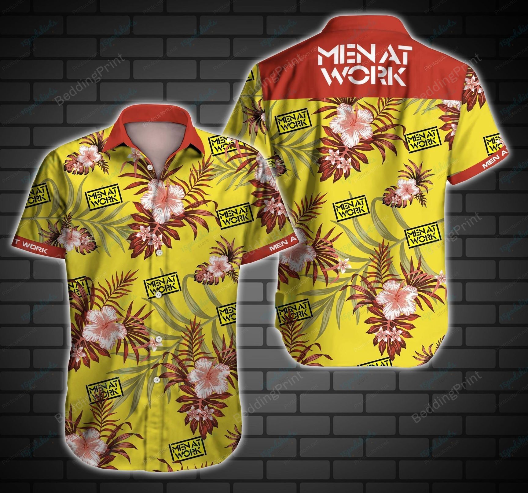 Men At Work Hawaiian Shirt