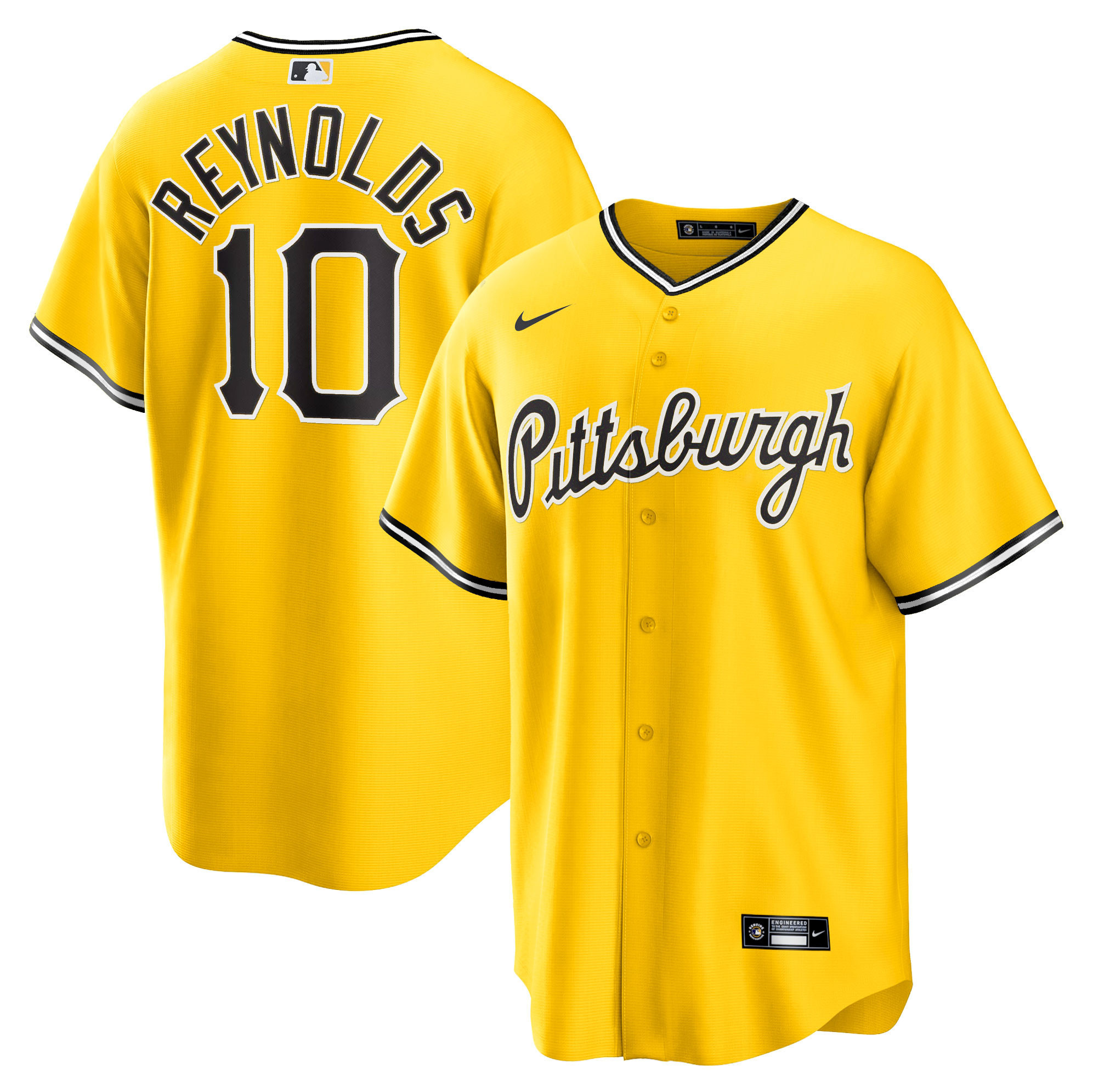 Men Bryan Reynolds Pittsburgh Pirates 2023 Cool Base Fan Made Jersey - All Stitched
