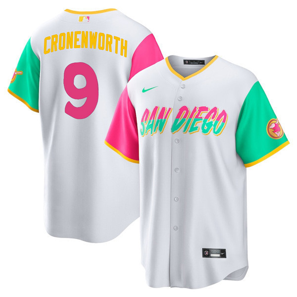 Men Jake Cronenworth San Diego Padres Cool Base "Vibrant" City Connect Jersey 2022 - All Stitched