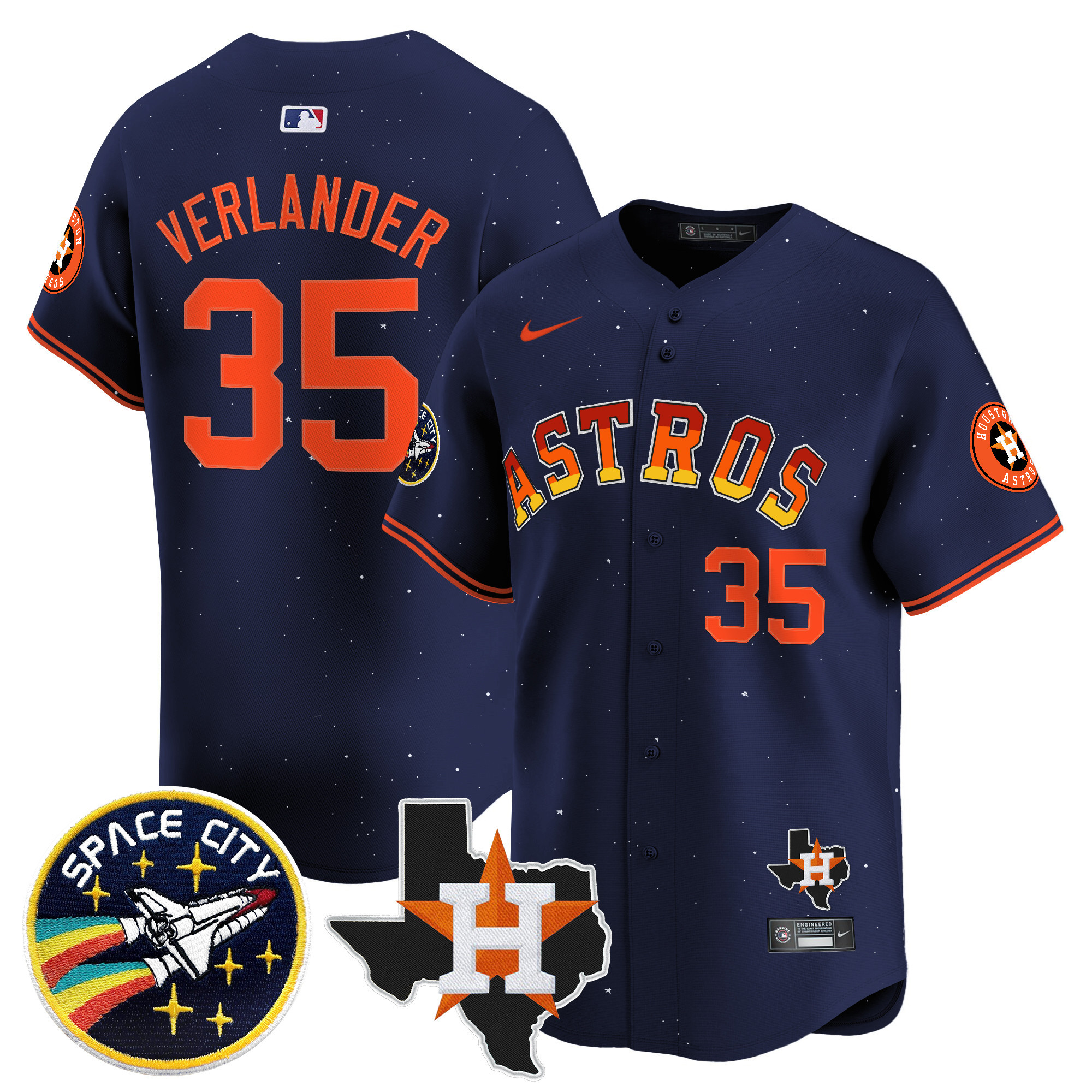 Men Justin Verlander Houston Astros 2024 ìRainbow Gutsî Vapor Premier Limited Jersey - All Stitched
