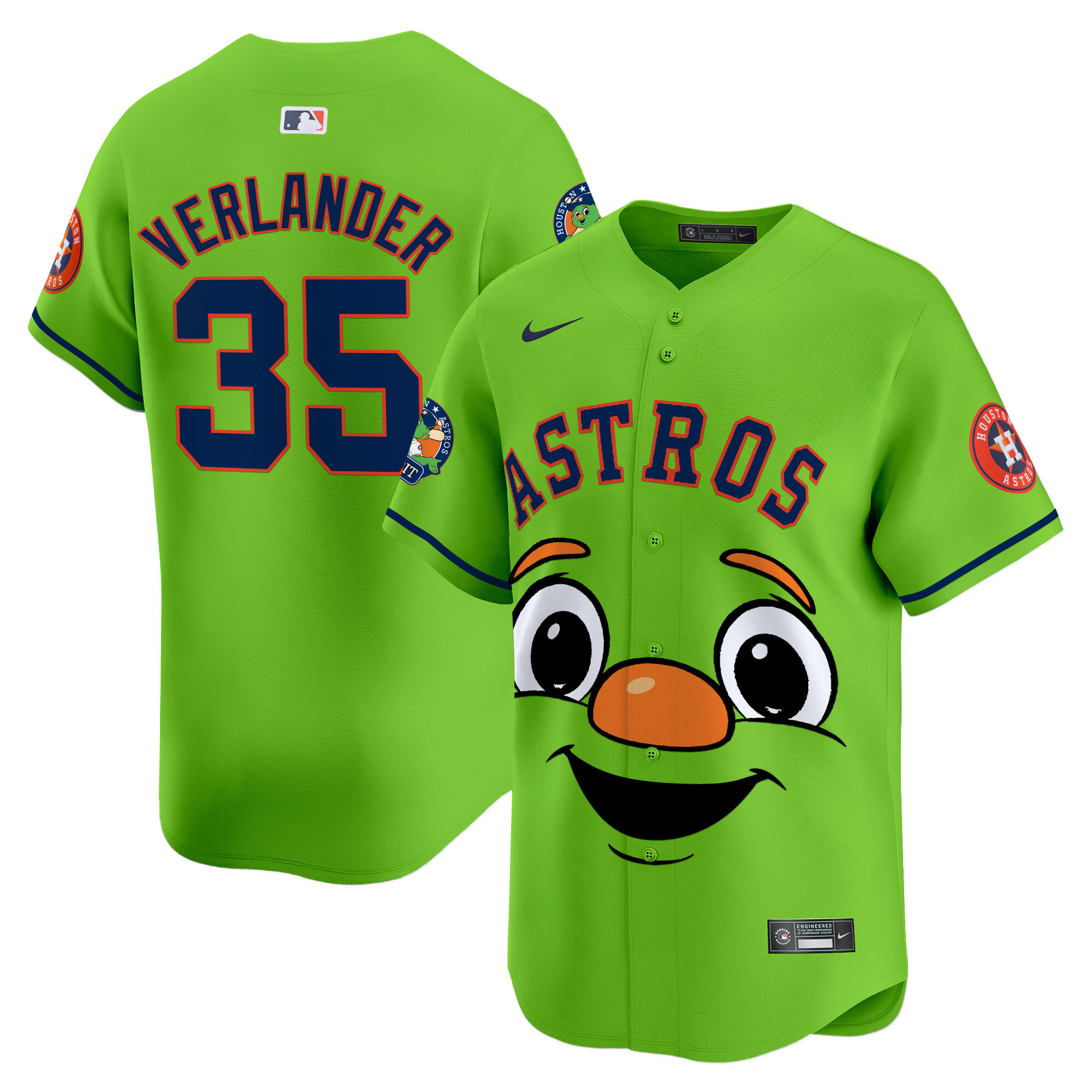 Men Justin Verlander Houston Astros Orbit Vapor Premier Limited Jersey - Printed
