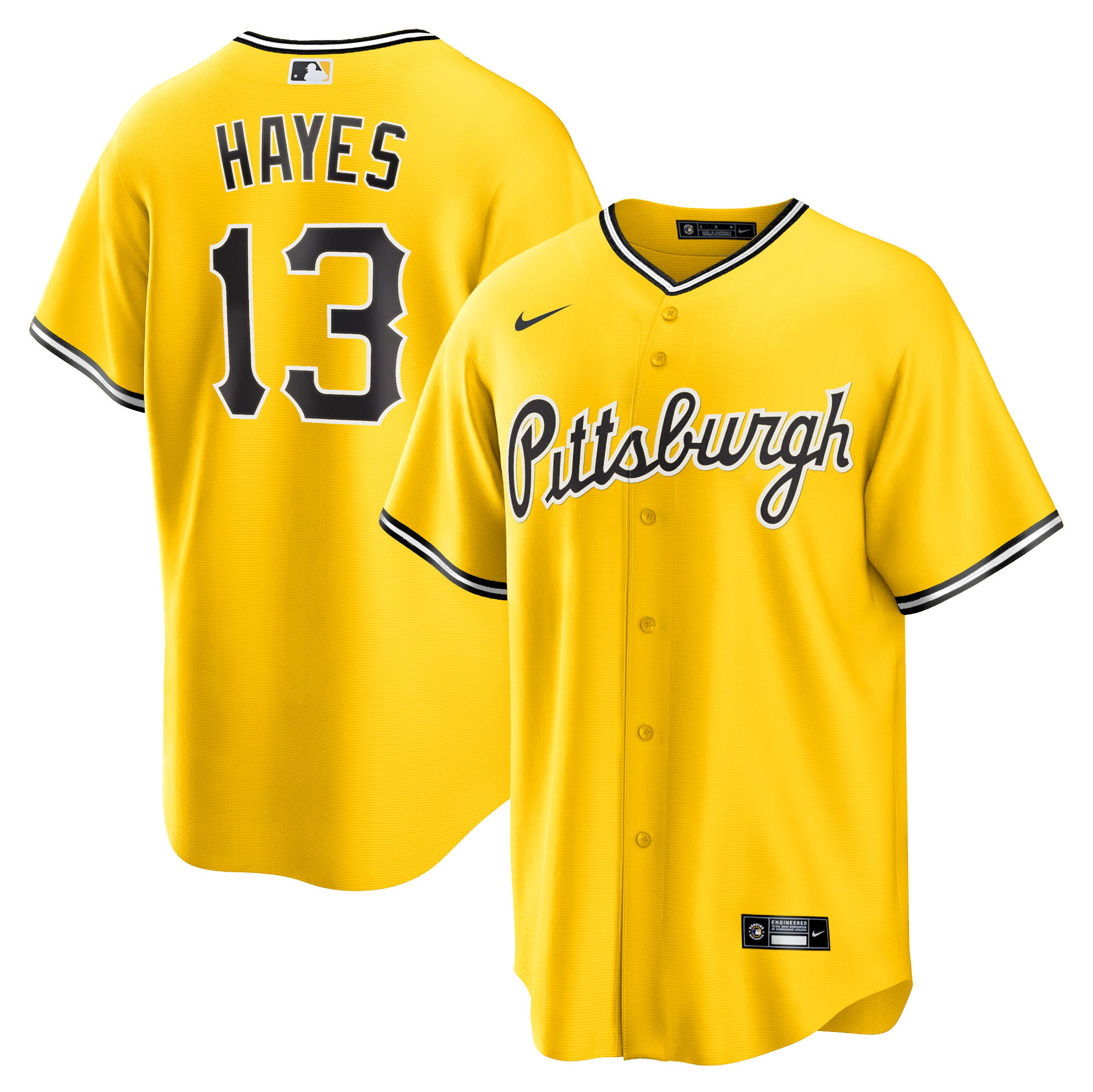 Men Ke'Bryan Hayes Pittsburgh Pirates 2023 Cool Base Fan Made Jersey - All Stitched