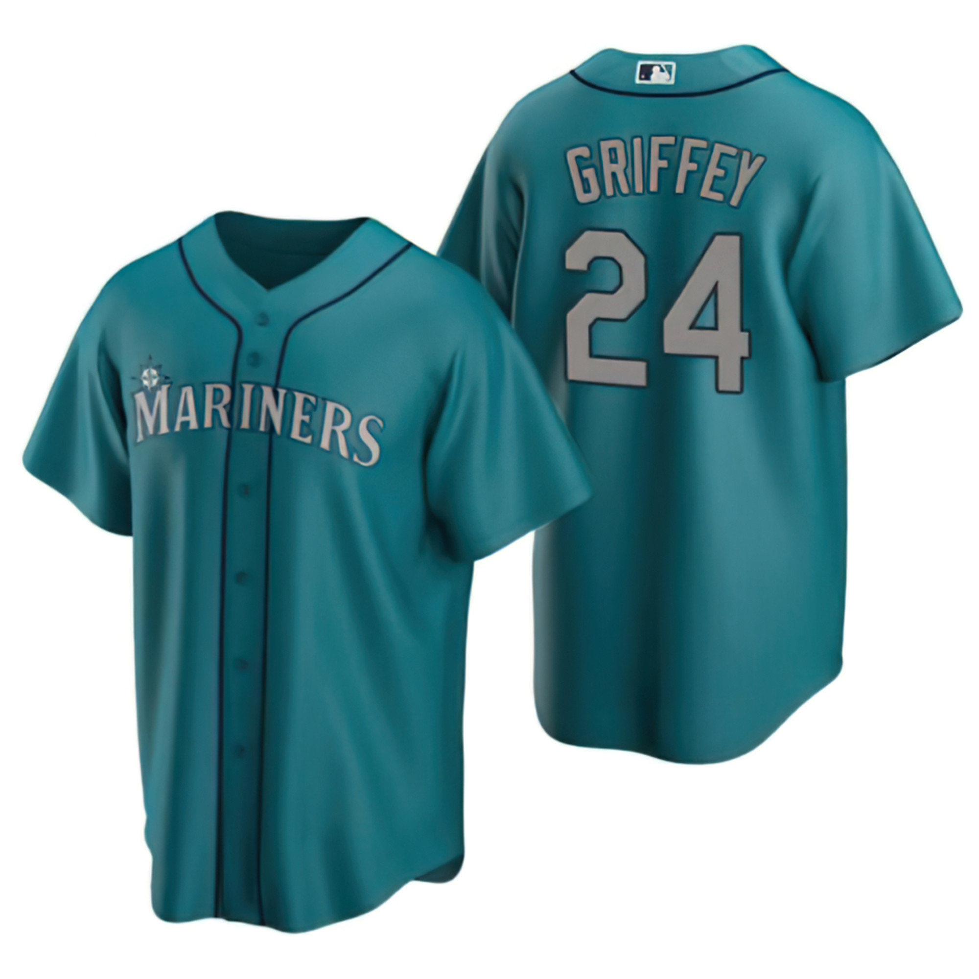 Men Ken Griffey Jr. Seattle Mariners Cool Base Jersey - Aqua - All Stitched