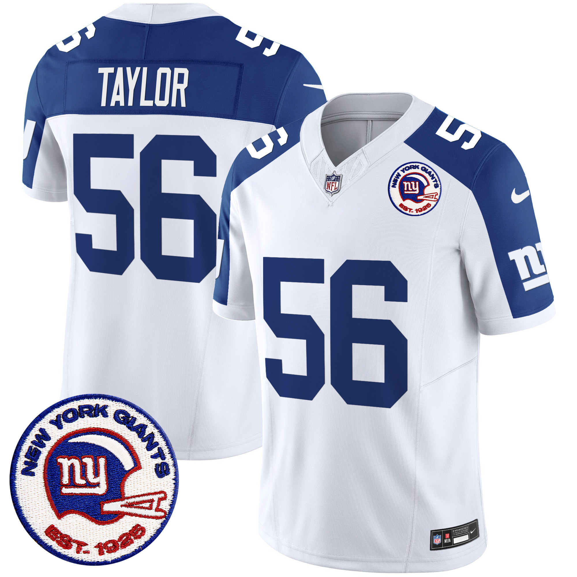Men Lawrence Taylor San Francisco Giants 1925 Ptach Inverted Vapor Limited Jersey - All Stitched