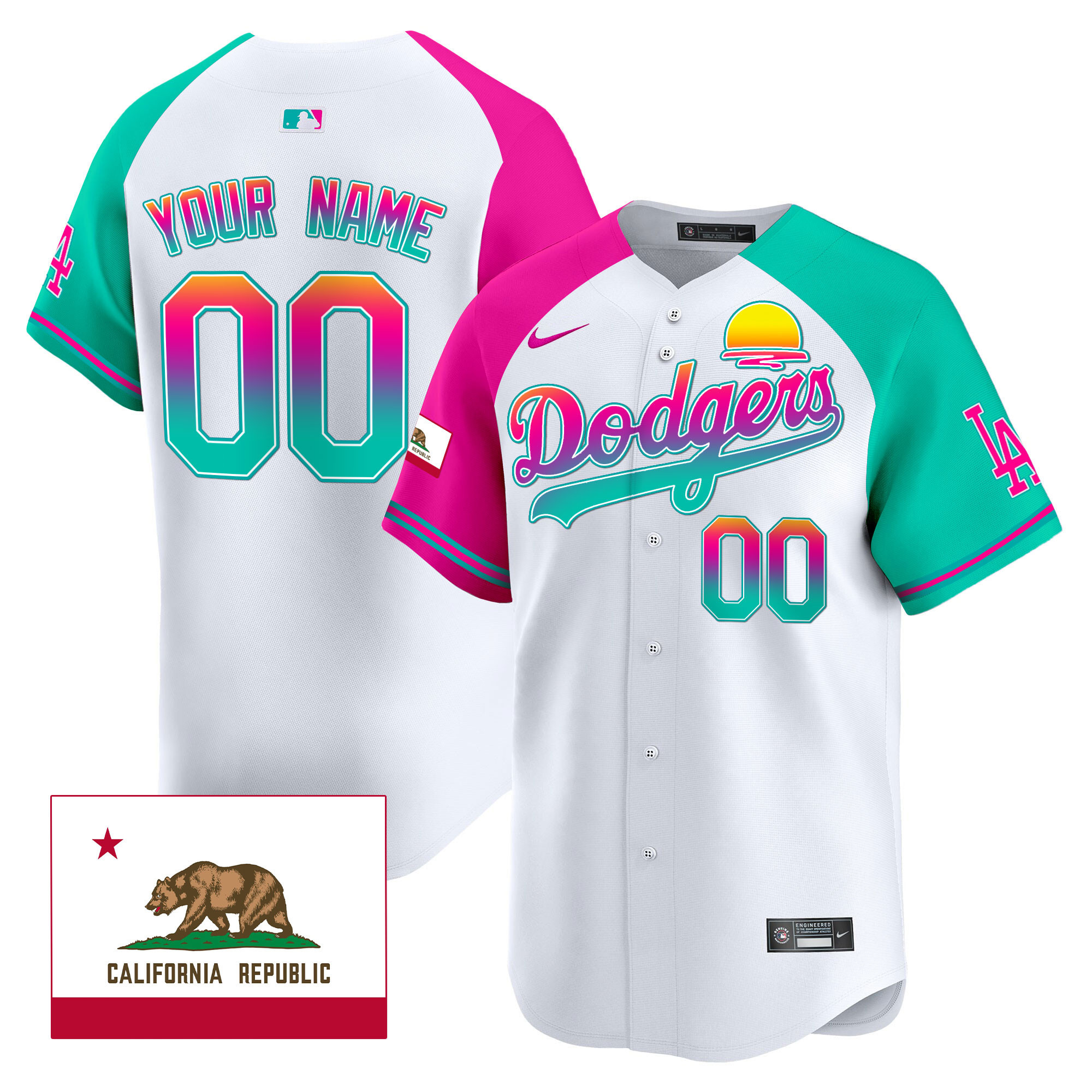 Men Los Angeles Dodgers 2024 Los Angeles City Style Vapor Premier Limited Custom Alternate Jersey - All Stitched