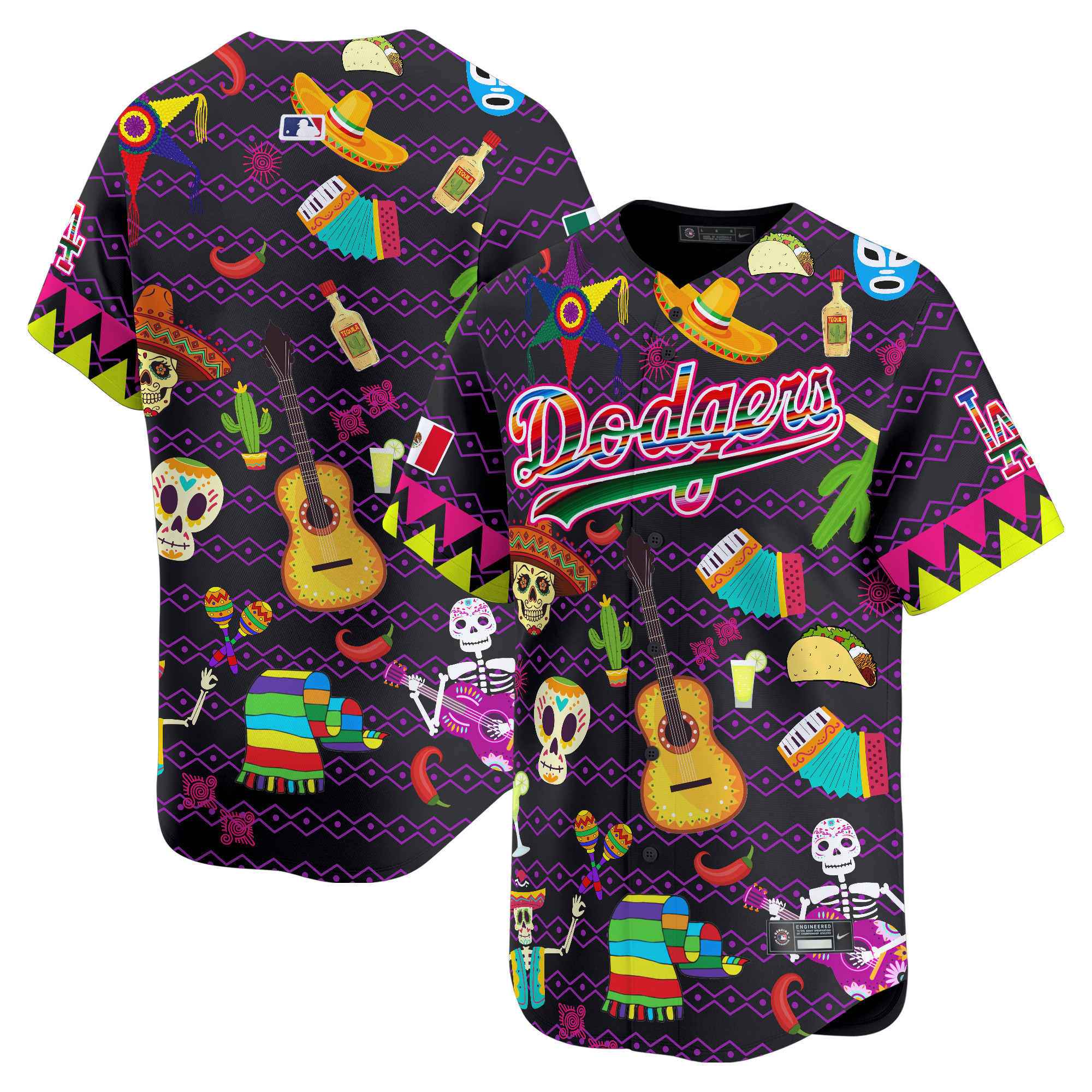 Men Los Angeles Dodgers Mexico Cinco De Mayo Vapor Premier Limited Jersey - Printed