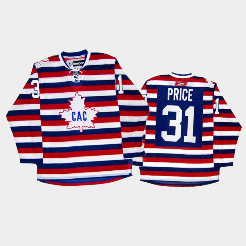 Men Montreal Canadiens Carey Price #31 100th Anniversary Celebration Red Retro Jersey