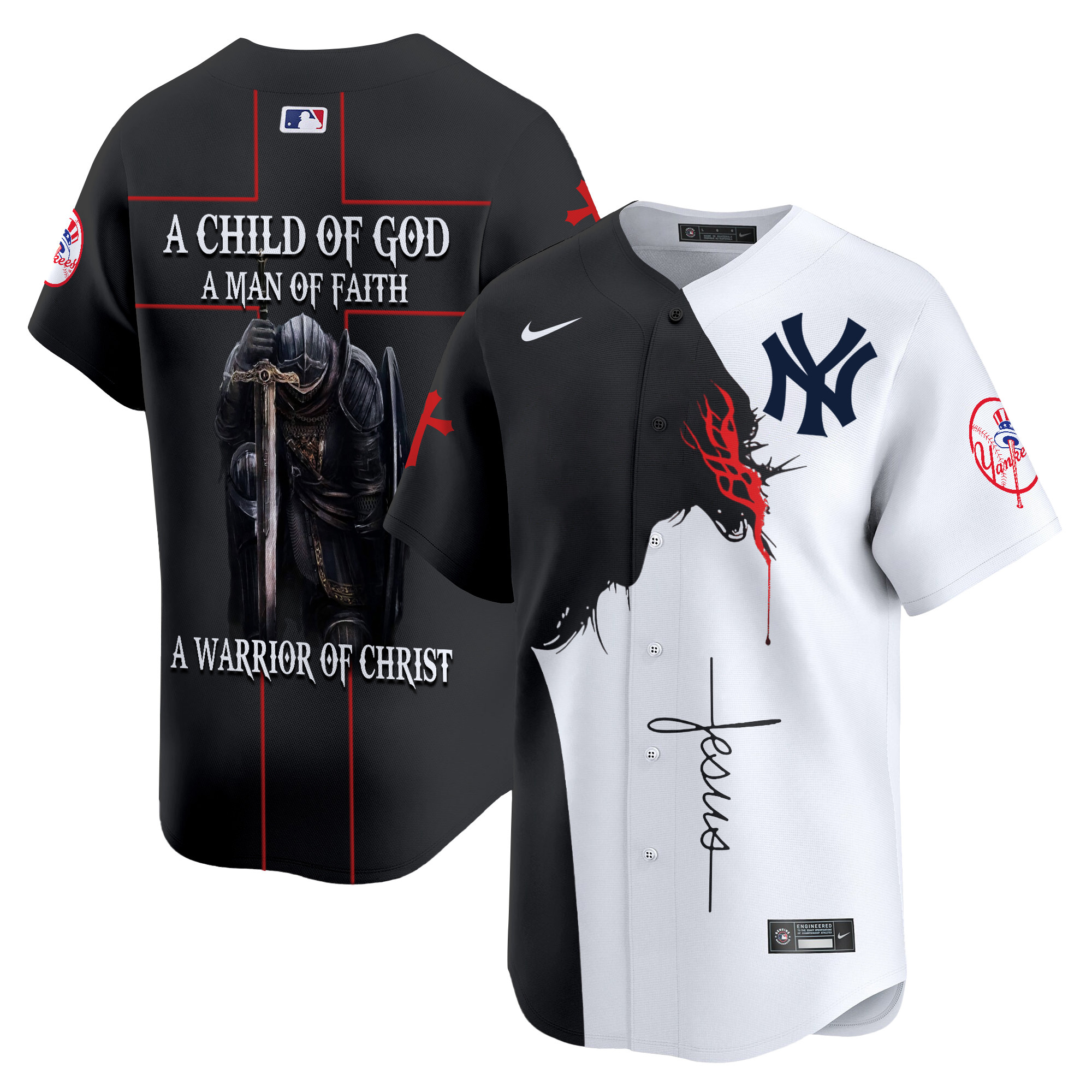 Men New York Yankees A Child Of God Vapor Premier Limited Jersey - Printed