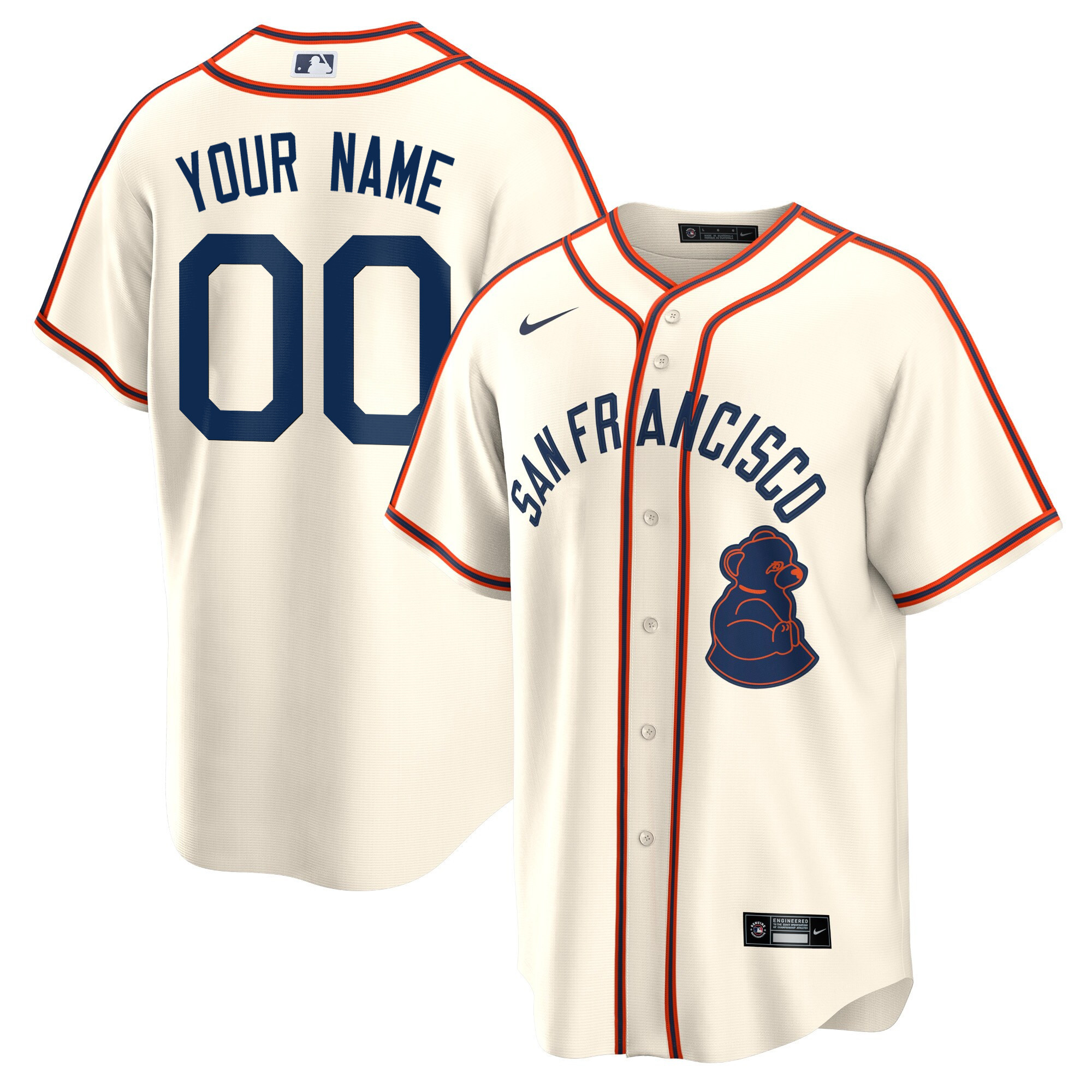 Men San Francisco Giants 2024 Rickwood Classic Vapor Premier Limited Custom Cream Jersey - All Stitched
