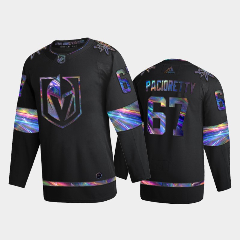 Men Vegas Golden Knights Max Pacioretty #67 Iridescent Holographic Black Jersey