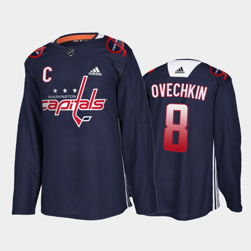 Men Washington Capitals Alexander Ovechkin #8 Black History Night Navy Special Jersey