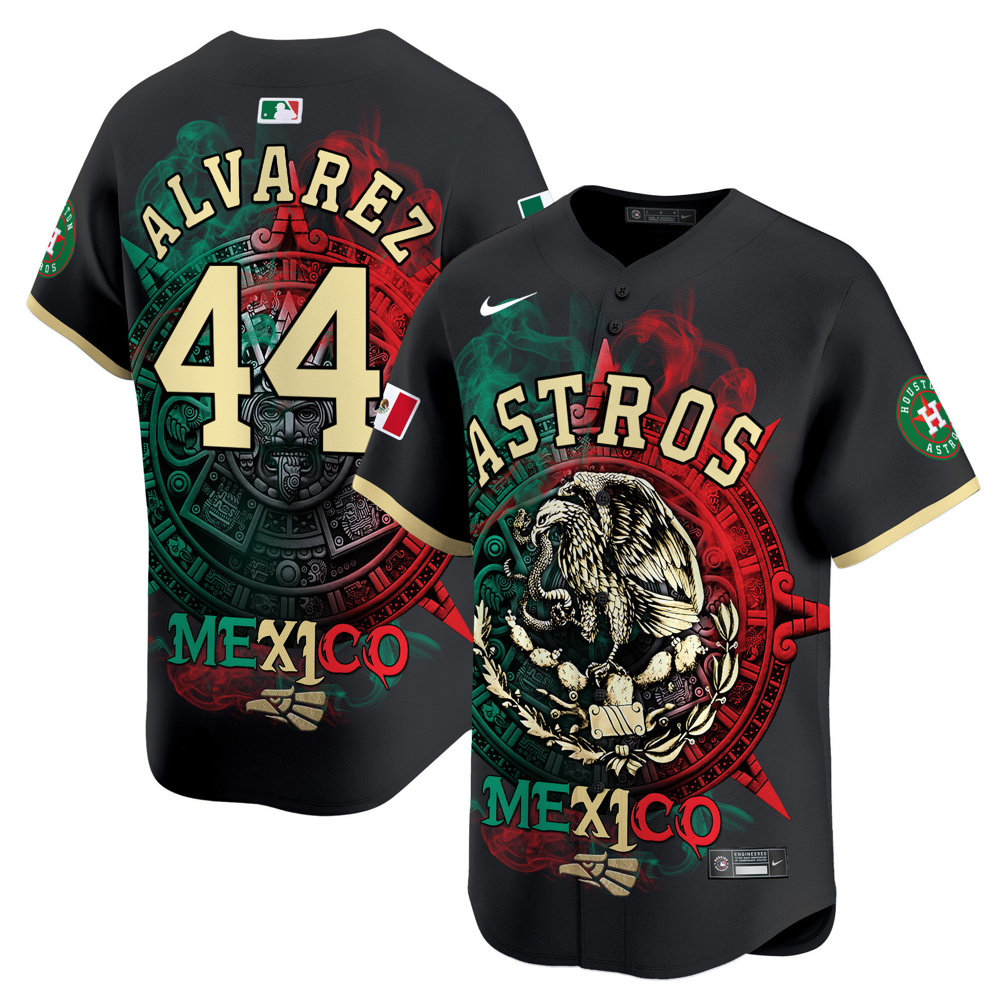 Men Yordan ¡lvarez Houston Astros Aztec Hecho En Mexico Vapor Premier Limited Jersey - Printed