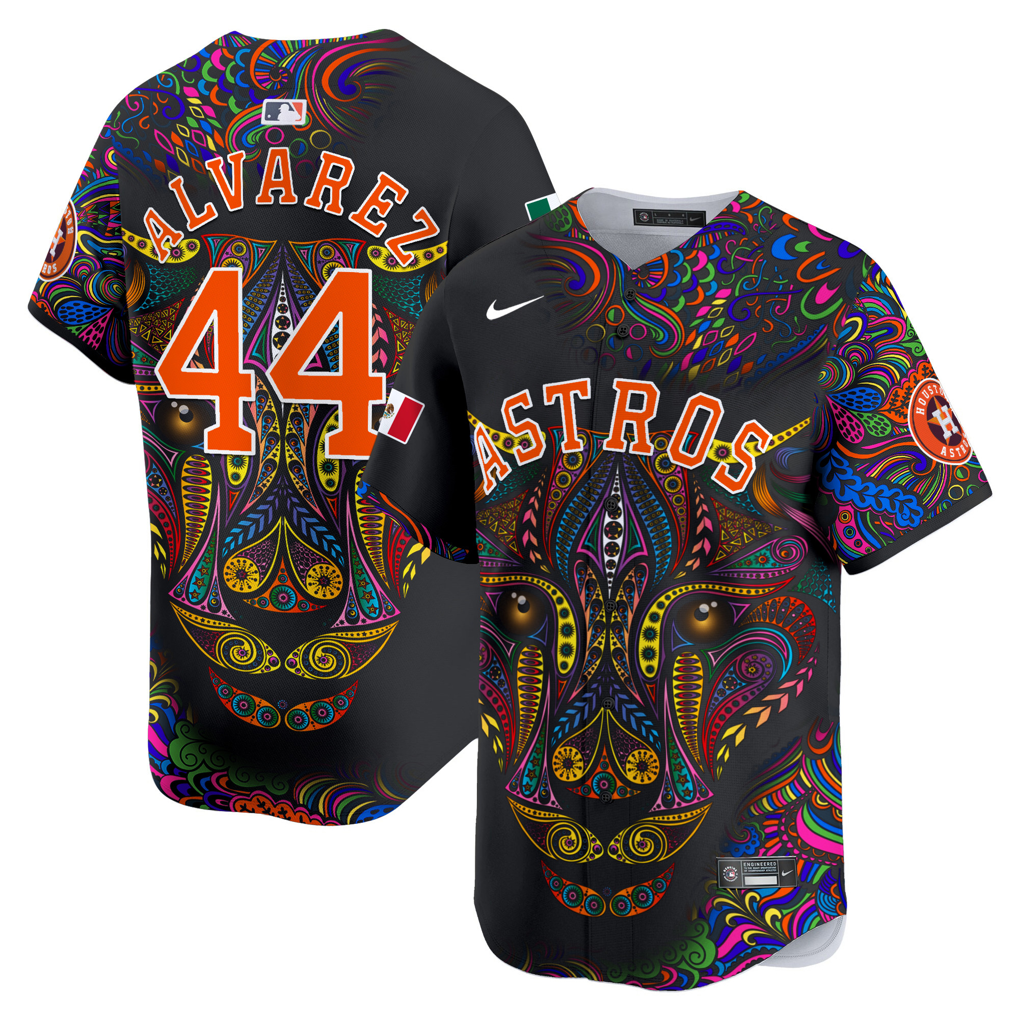 Men Yordan ¡lvarez Houston Astros Leopard Mexico Vapor Premier Limited Jersey - Printed