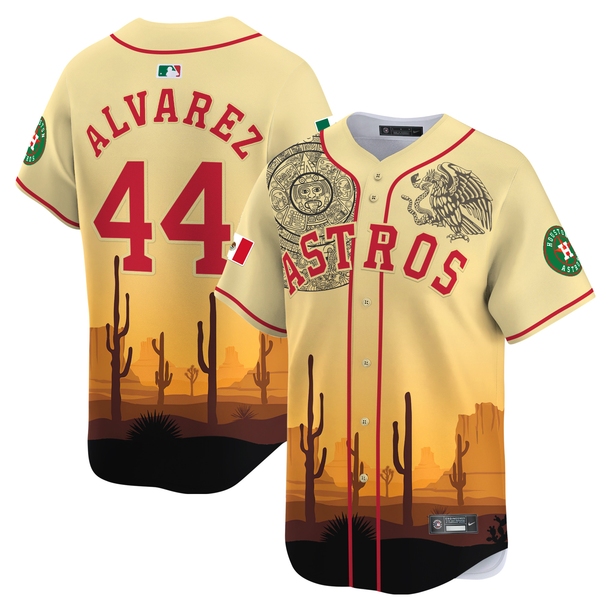 Men Yordan ¡lvarez Houston Astros Mexico Vapor Premier Limited Jersey V4 - Printed