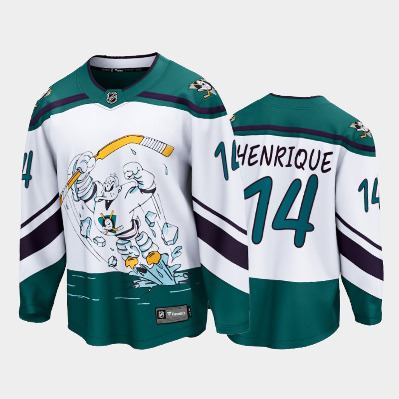Men's Anaheim Ducks adam henrique #14 Reverse Retro White Special Edition Jersey
