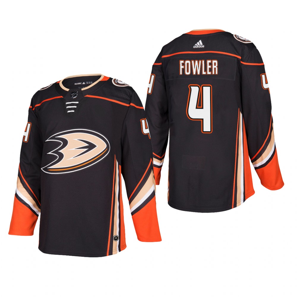 Men's Anaheim Ducks Cam Fowler #4 Home Black Player Cheap Jersey