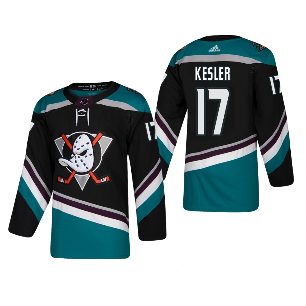 Men's Anaheim Ducks Ryan Kesler #17 Alternate 25th Anniversary Jersey Cheap - Black