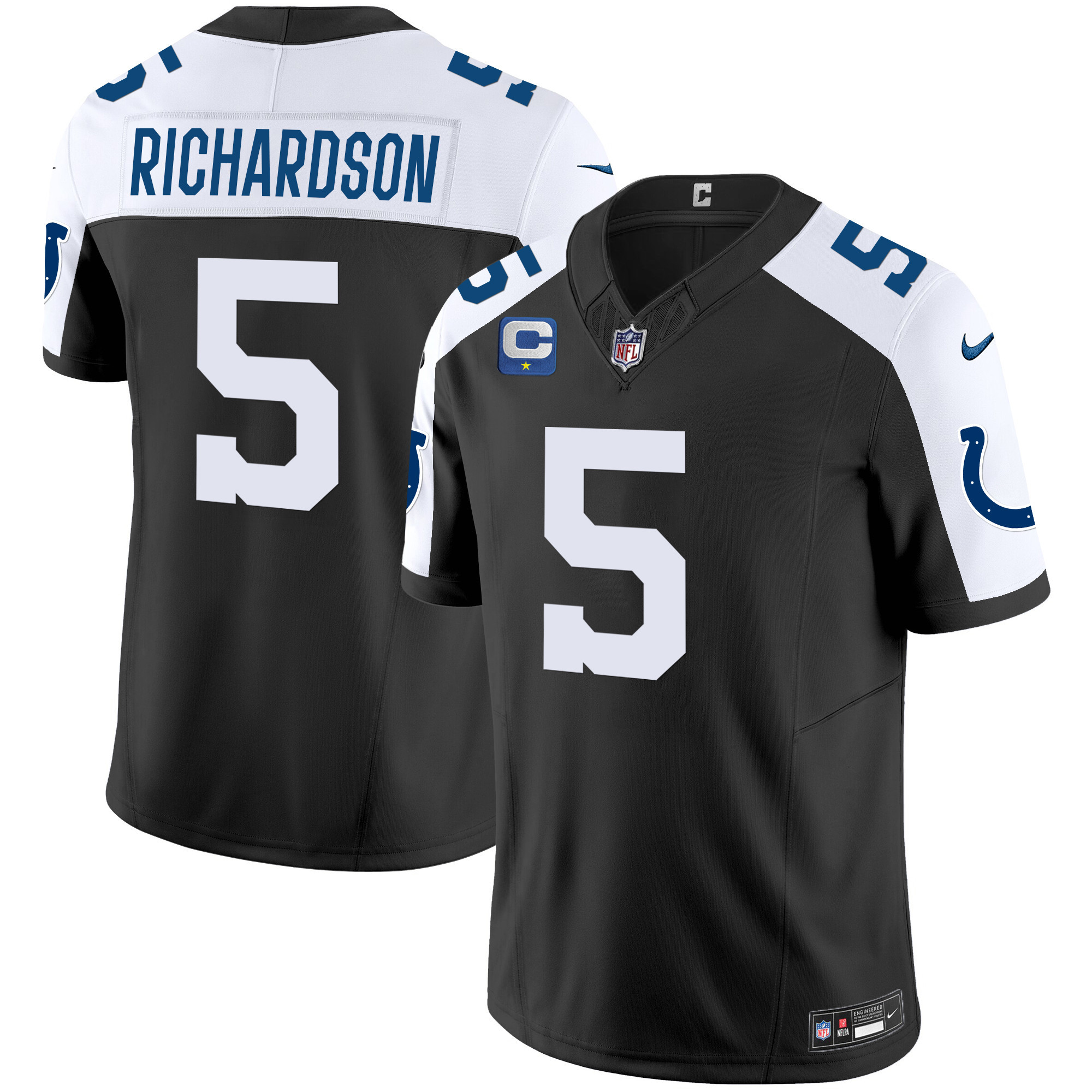 Men's Anthony Richardson Indianapolis Colts Vapor Limited Black Alternate Jersey - All Stitched