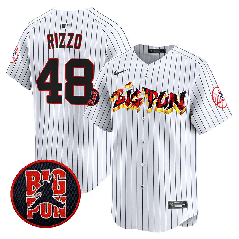 Men's Anthony Rizzo New York Yankees Big Pun Vapor Premier Limited Pinstripe Jersey - All Stitched