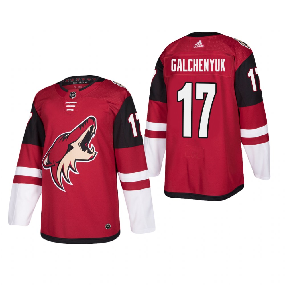 Men's Arizona Coyotes Alex Galchenyuk #17 Home Maroon Player Cheap Jersey
