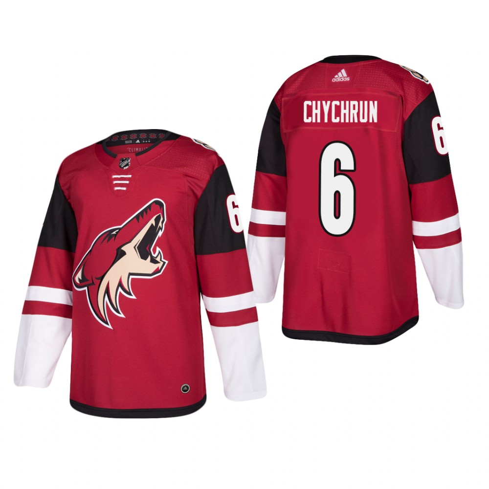 Men's Arizona Coyotes Jakob Chychrun #6 Home Maroon Player Cheap Jersey
