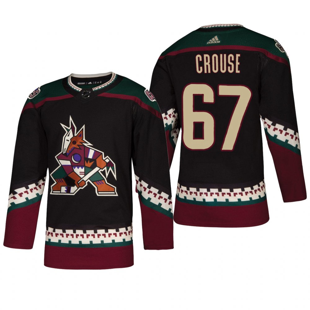 Men's Arizona Coyotes Lawson Crouse #67 Alternate Reasonable Throwback Jersey - Black