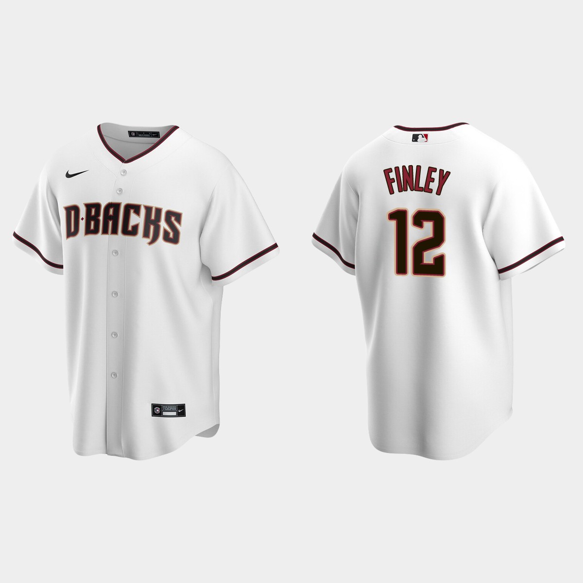 Men's Arizona Diamondbacks Steve Finley White Retired Player Jersey