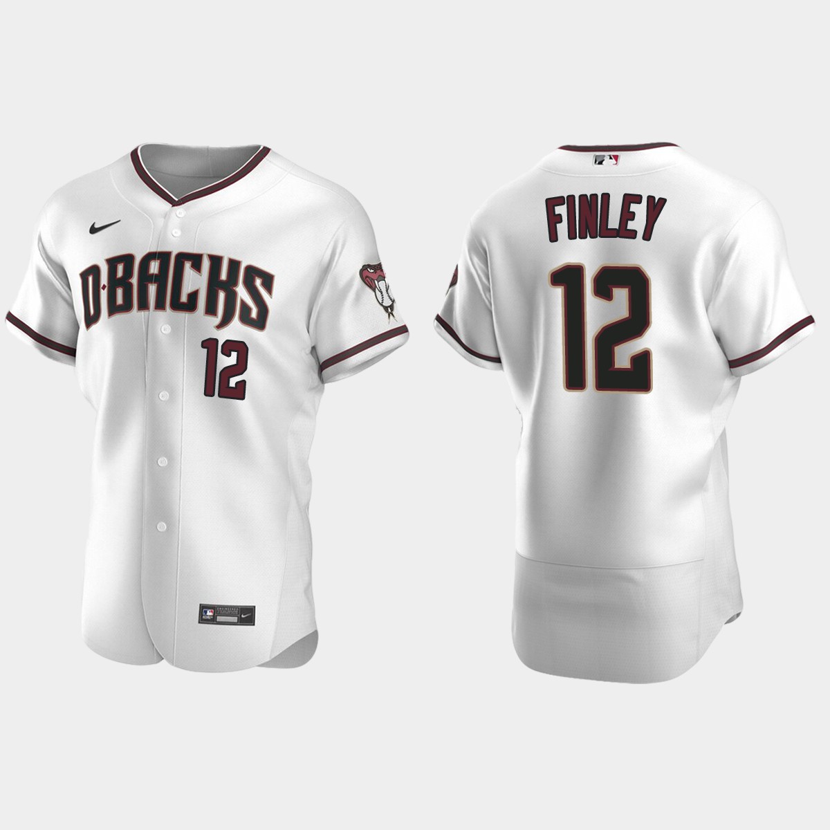 Men's Arizona Diamondbacks Steve Finley White Retired Player Jersey