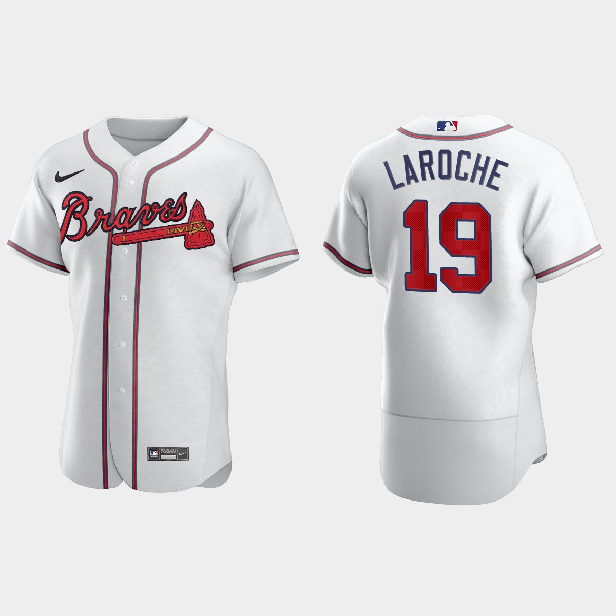 Men's Atlanta Braves Adam LaRoche White Retired Player Jersey
