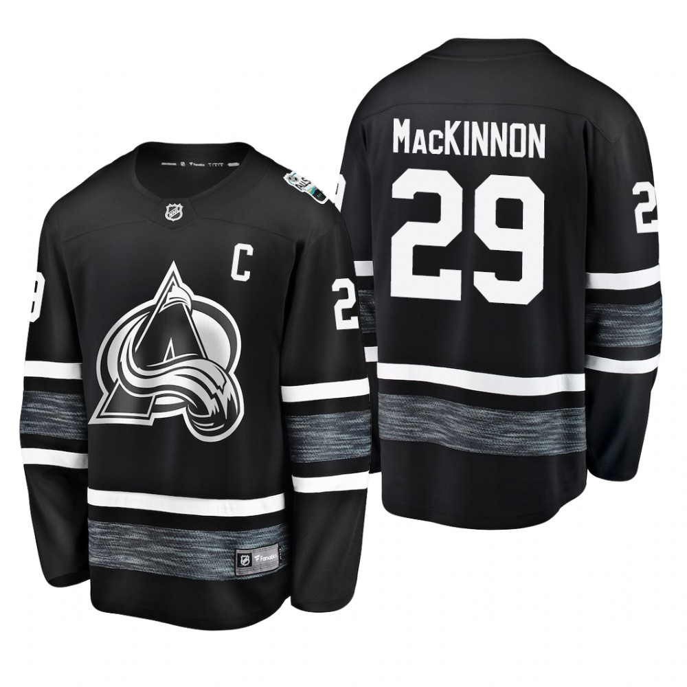 Men's Avalanche Nathan MacKinnon #29 2019 NHL All-Star Player Steal Jersey - Black