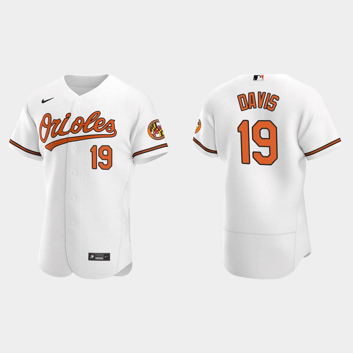 Men's Baltimore Orioles Chris Davis 2020 Home Jersey - White