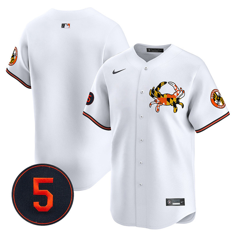 Men's Baltimore Orioles Robinson Patch Vapor Premier Limited White Jersey V3 - All Stitched