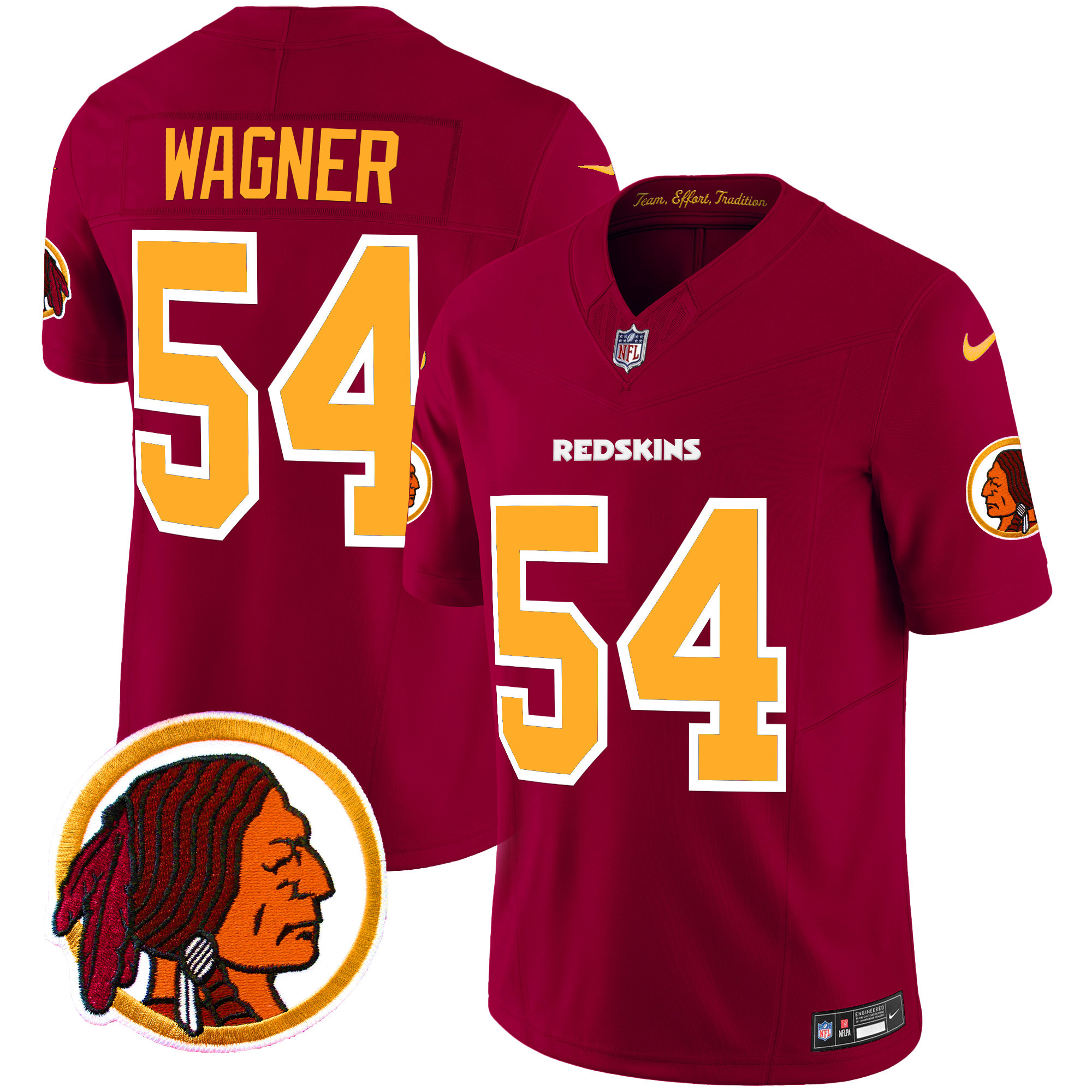 Men's Bobby Wagner Washington Commanders Throwback Vapor Limited Burgundy Jersey - All Stitched