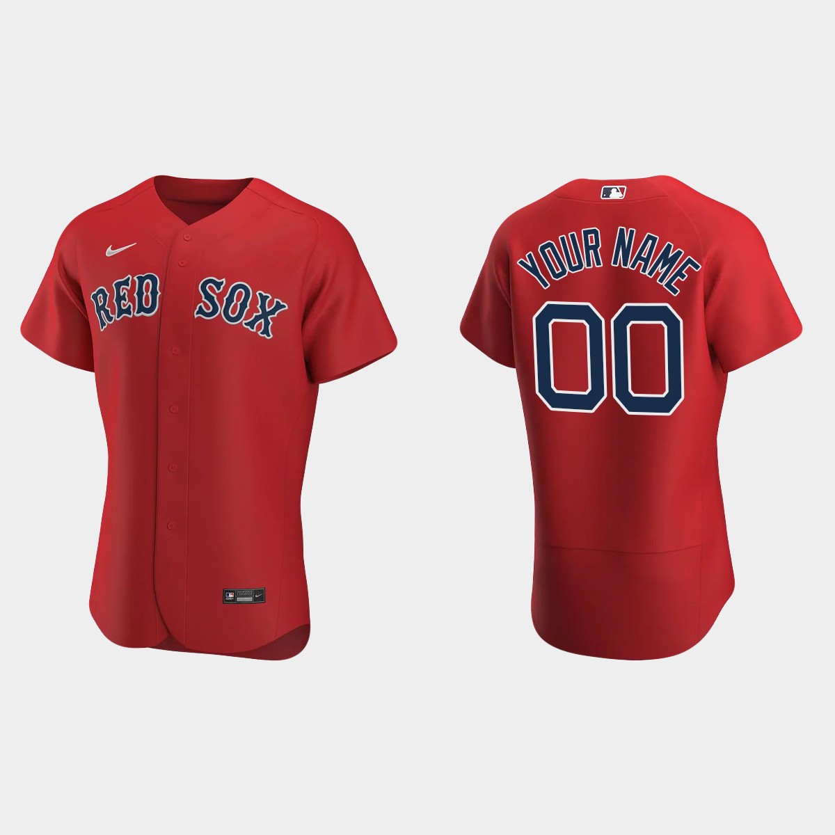 Men's Boston Red Sox Red 2020 Alternate Custom Jersey