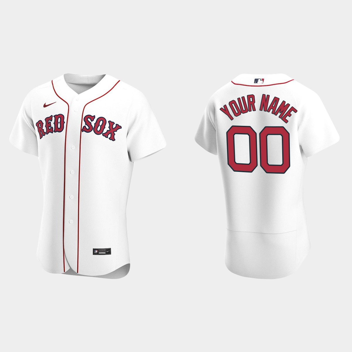 Men's Boston Red Sox White 2020 Home Custom Jersey